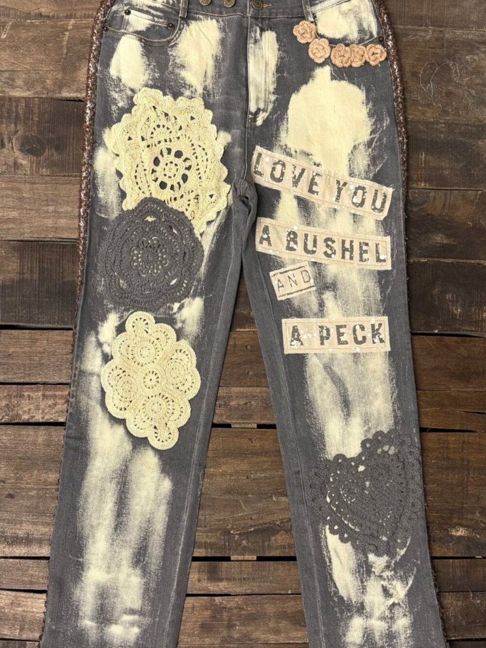 Jaded Gypsy Clothing Full of Love Jeans Bushel & Peck NEW